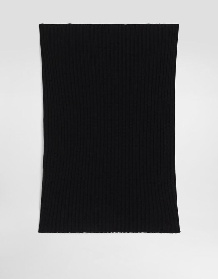 Dolce & Gabbana Rib-knit neck warmer Blue GX51KTJDVLR