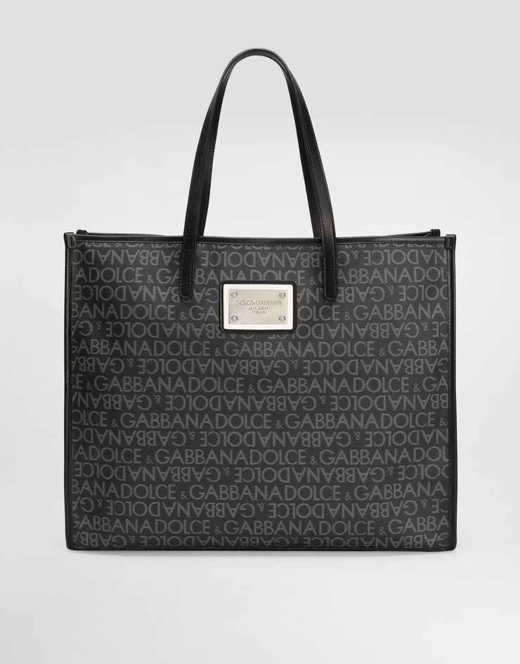 Dolce & Gabbana Large coated jacquard shopper Multicolor BM2274AJ705