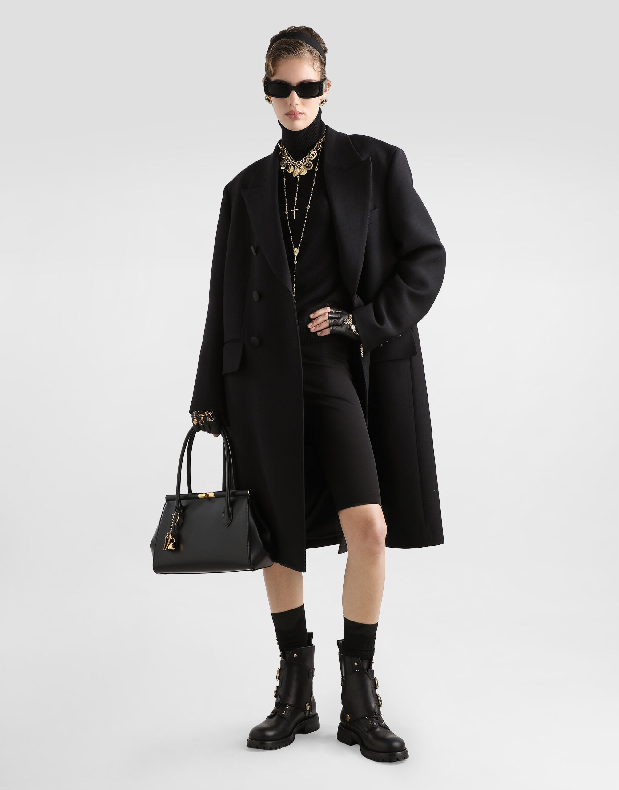 Jersey biker shorts in Black for Women | Dolce&Gabbana® US