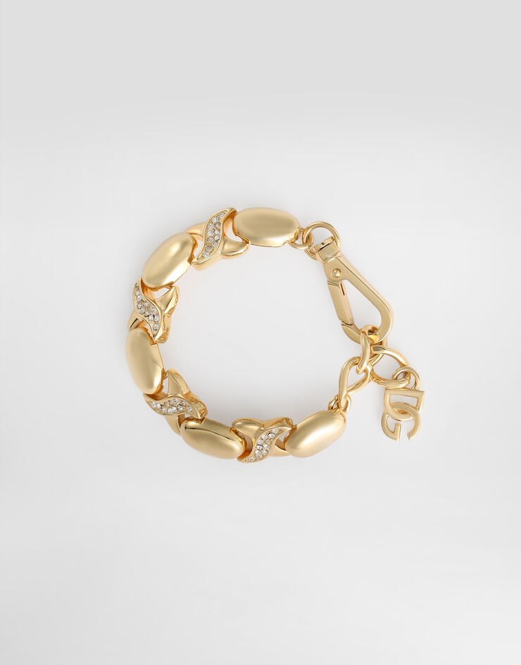 Dolce & Gabbana Bracelet with rhinestones Gold WBS3S1W1111