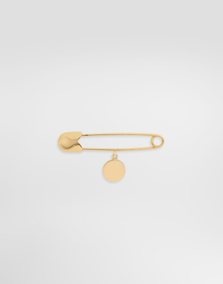 Dolce & Gabbana Safety pin with charm Gold WPS7B4W1111