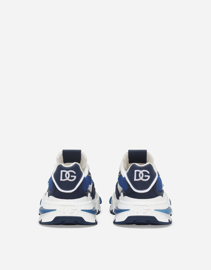 Dolce & Gabbana Air Master Sneaker aus Materialmix Blau DA5118AB046