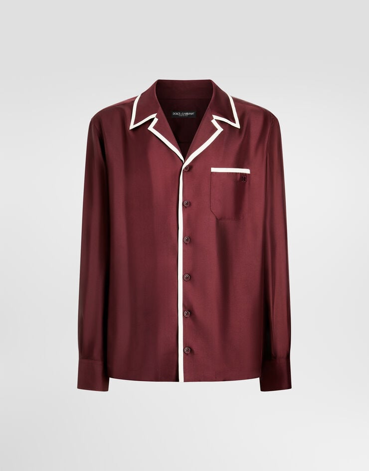 Dolce & Gabbana Vanity silk twill shirt Dolce & Gabbana Vanity silk twill shirt Bordeaux G5OX7ZFU1XB