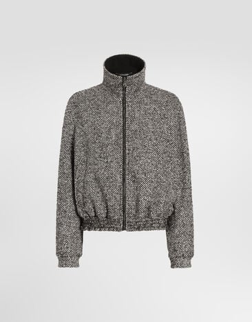 Dolce & Gabbana Birdseye wool blend jacket Multicolor G9CMZTFMZAJ