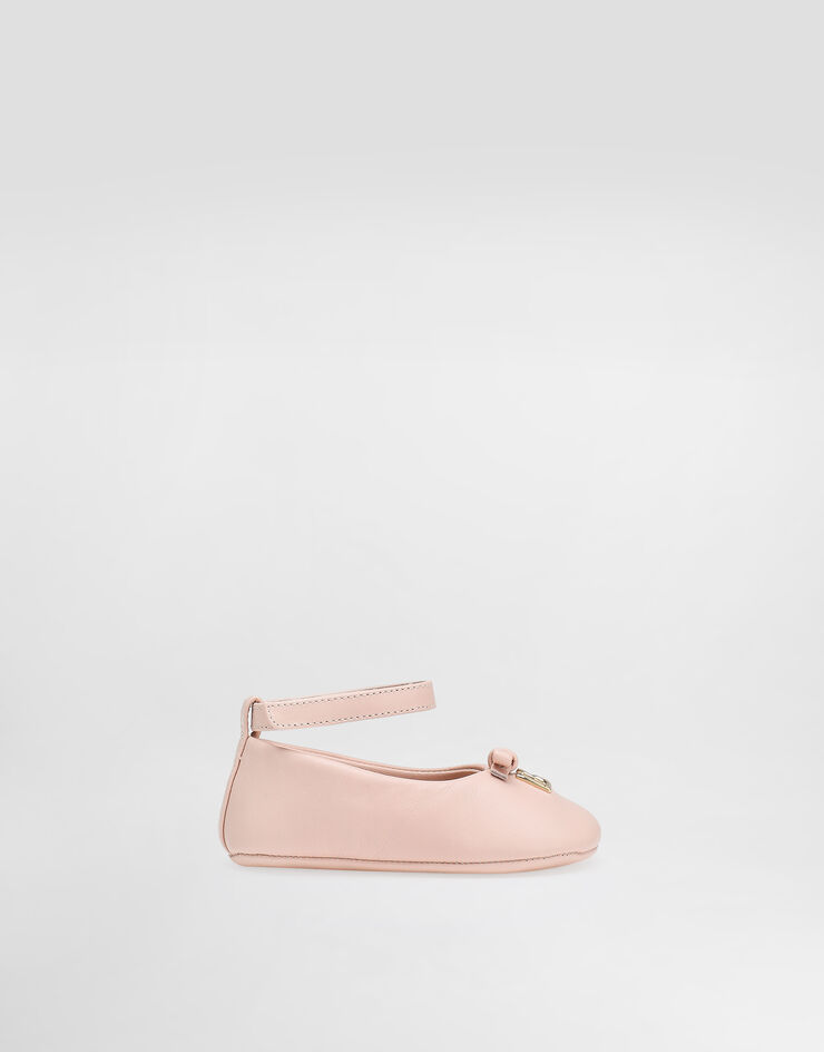 Dolce & Gabbana Ballerina aus Nappaleder Rosa DK0065AB793