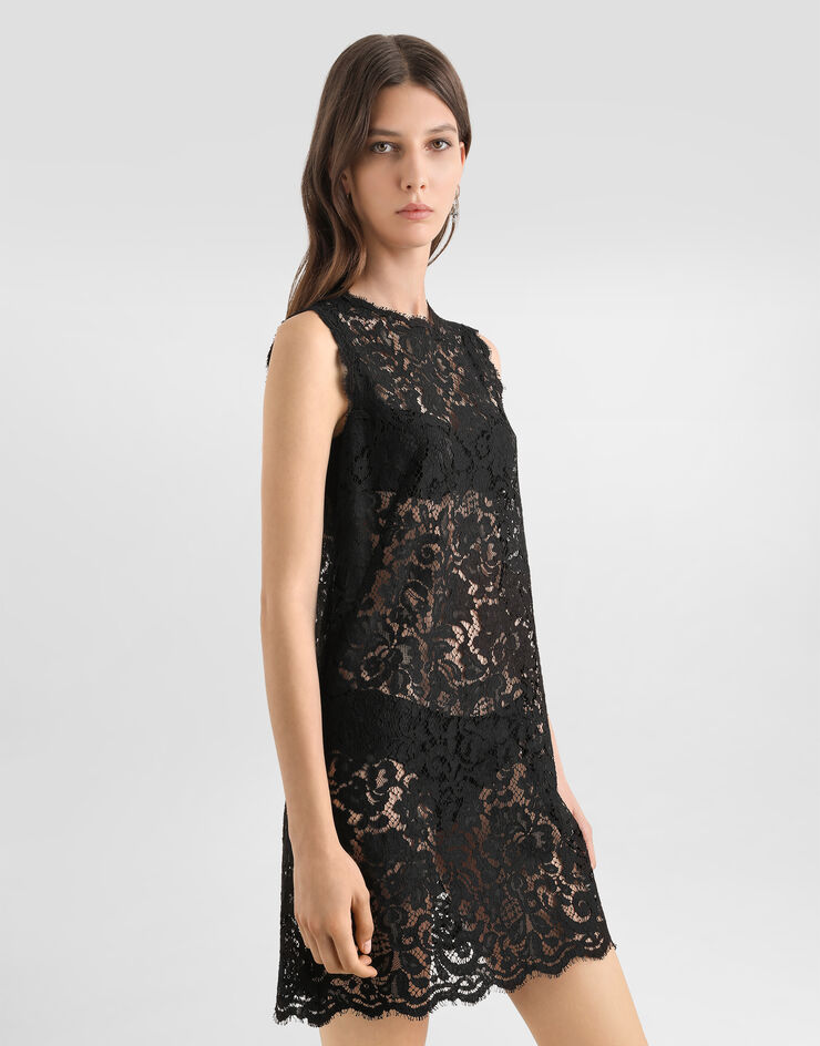 Dolce & Gabbana Cordonetto lace dress Black F6ATYTHLMTB