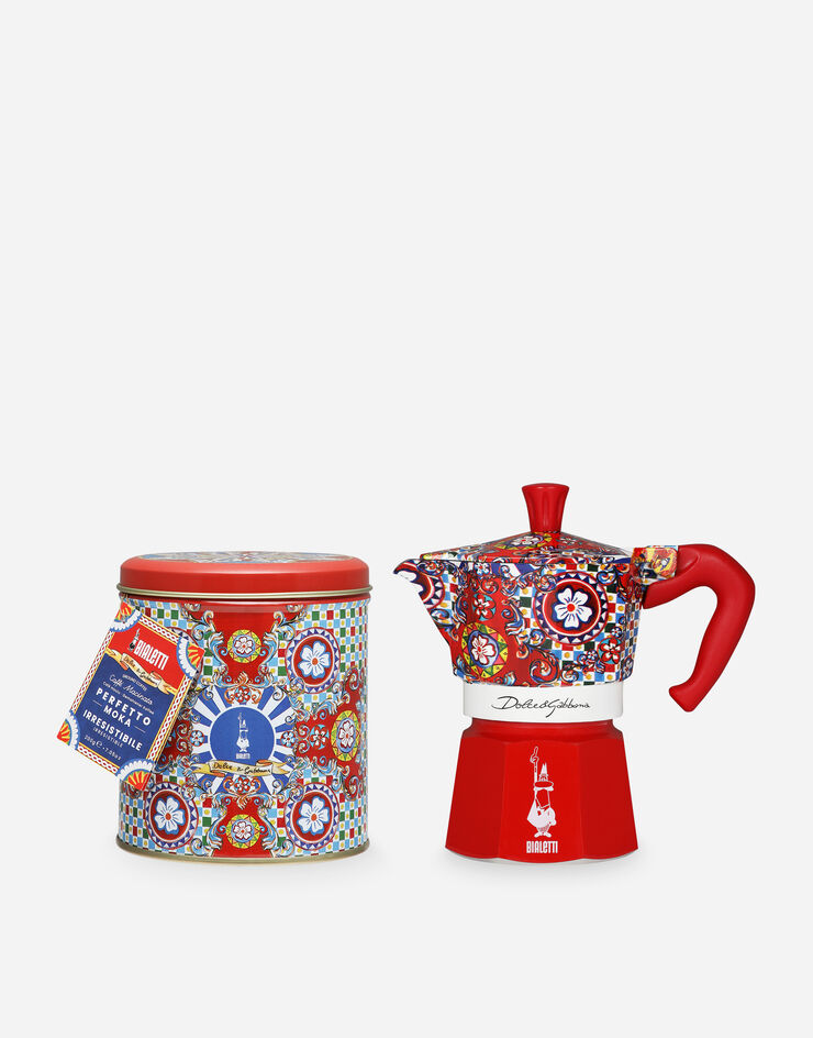 Dolce & Gabbana Set Moka medium + Caffè Perfetto BIALETTI DOLCE&GABBANA Multicolore TCK012TCAEL