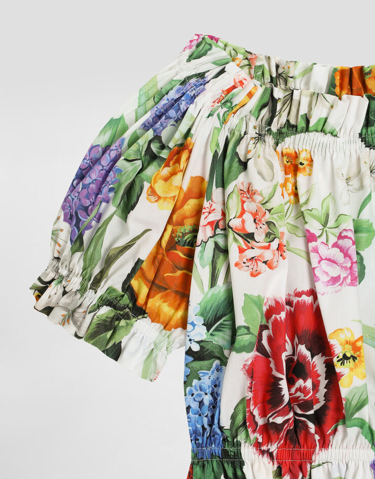 Dolce & Gabbana Cotton poplin top with floral print Print L56S24HS5S5