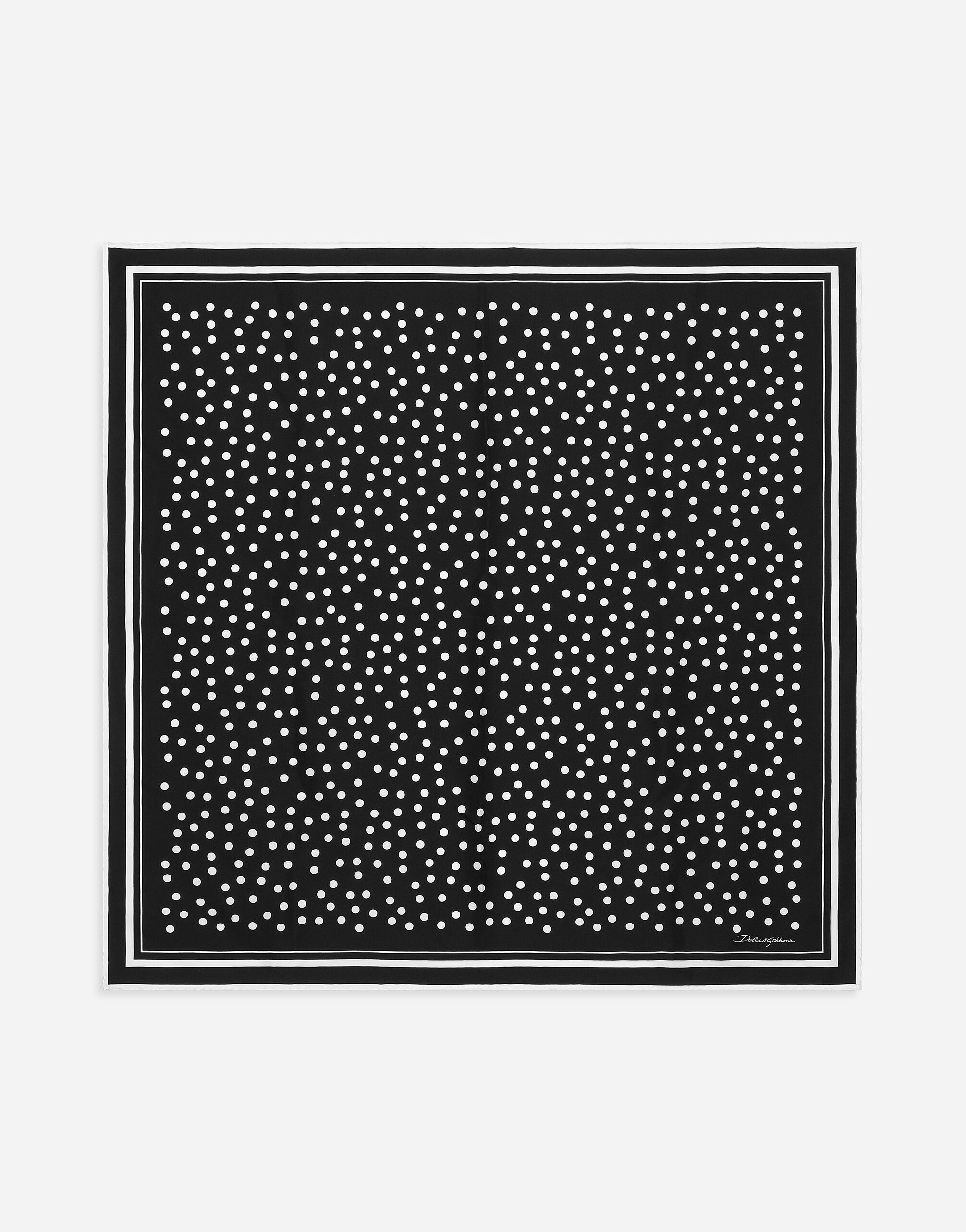 Dolce & Gabbana Polka-dot twill scarf (90x90) Print FS215AGDCF1