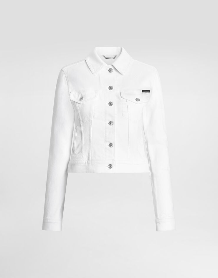 Dolce & Gabbana Jeansjacke aus Denim Multicolor F9U66DG8PF1