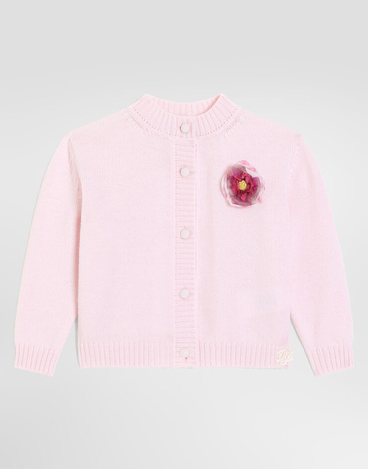 Dolce & Gabbana Virgin wool cardigan Pink L2KWNMJDVNG