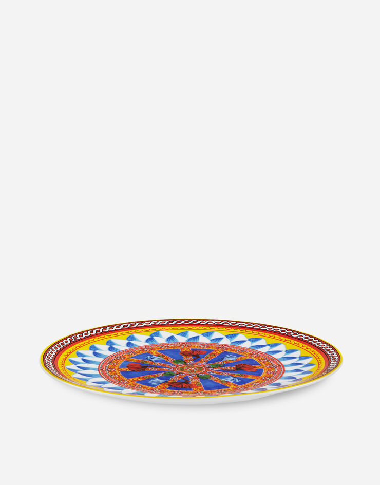 Dolce & Gabbana Servierplatte aus Porzellan Mehrfarbig TC0091TCA23