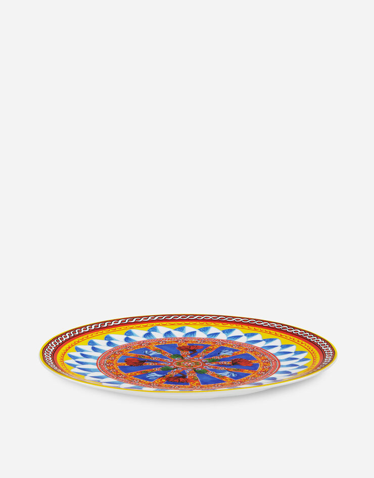 Dolce & Gabbana Porcelain Platter Multicolor TC0091TCA23