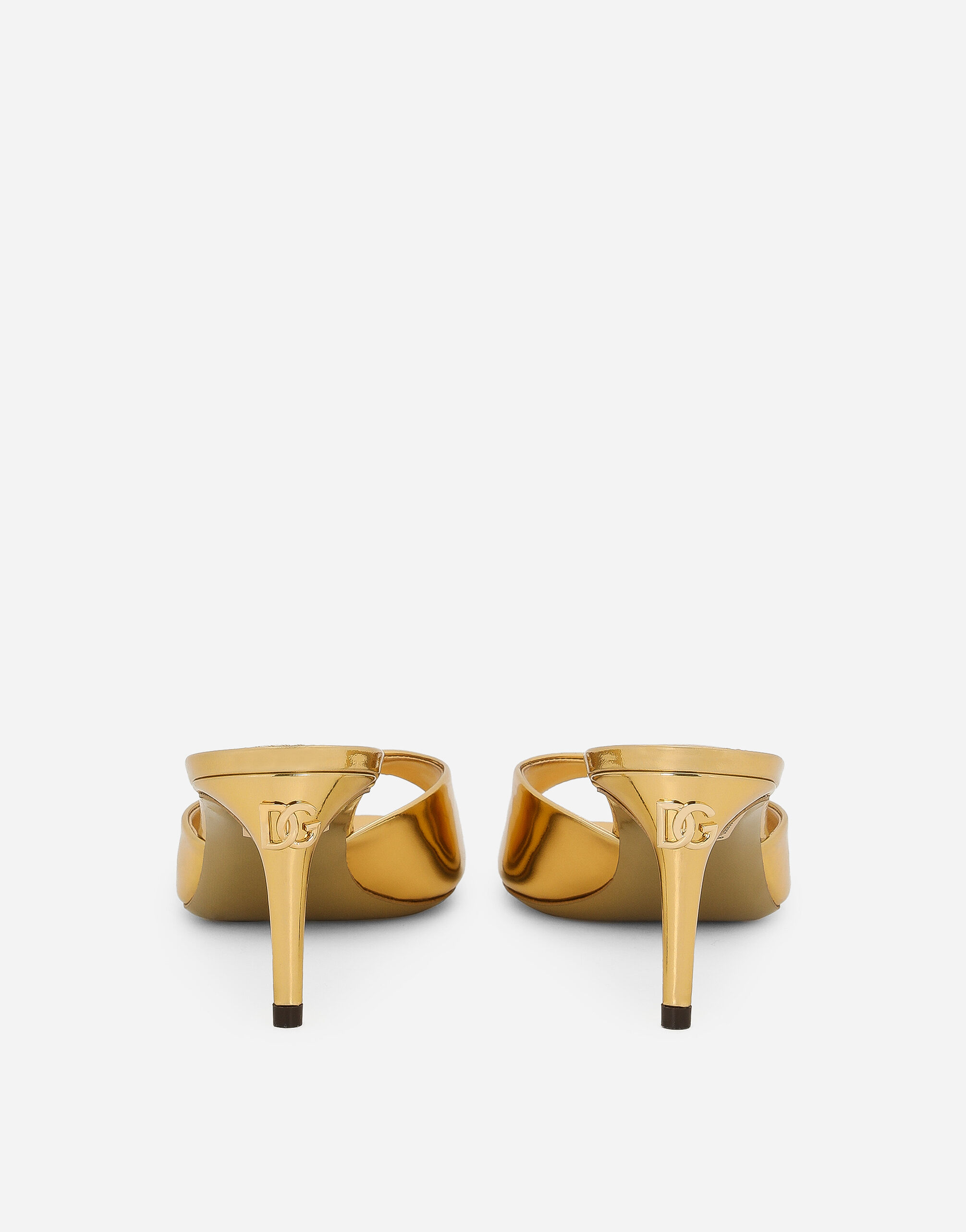 Dolce & Gabbana Tapered-Heel Leather Sandals | Sendegaro CH