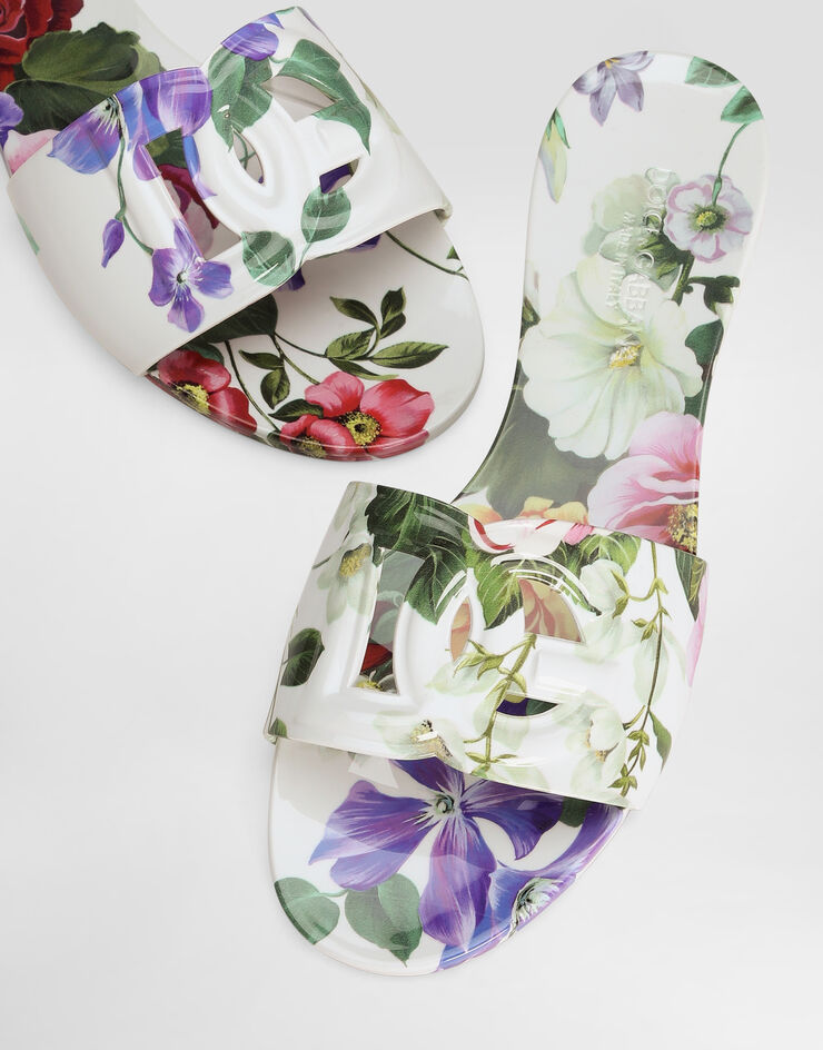 Dolce & Gabbana Slide beachwear in gomma Stampa CW2215A6L05