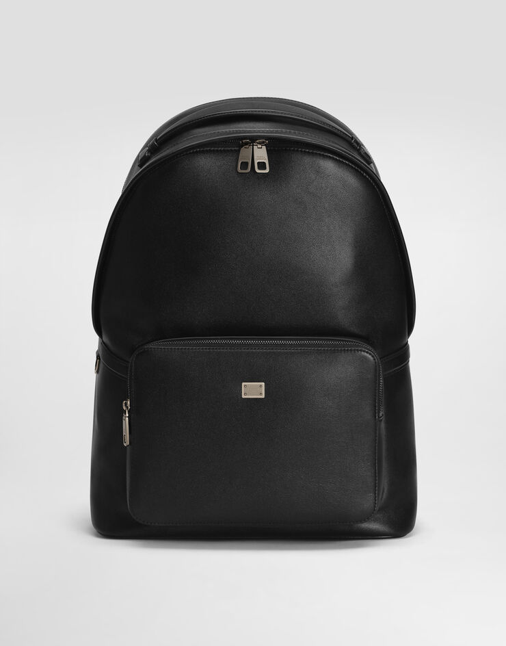 Dolce & Gabbana Mochila de piel de becerro Negro BM2385AV956