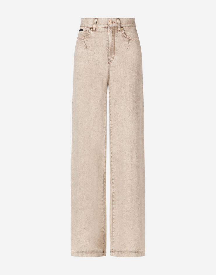 Dolce & Gabbana FLARED DENIM JEANS BEIGE FTBOMDG899F