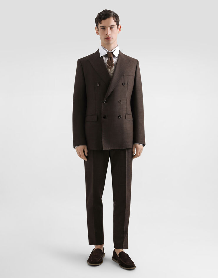Dolce & Gabbana Double-breasted taormina wool jacket Multicolor G2NW1TFU25E