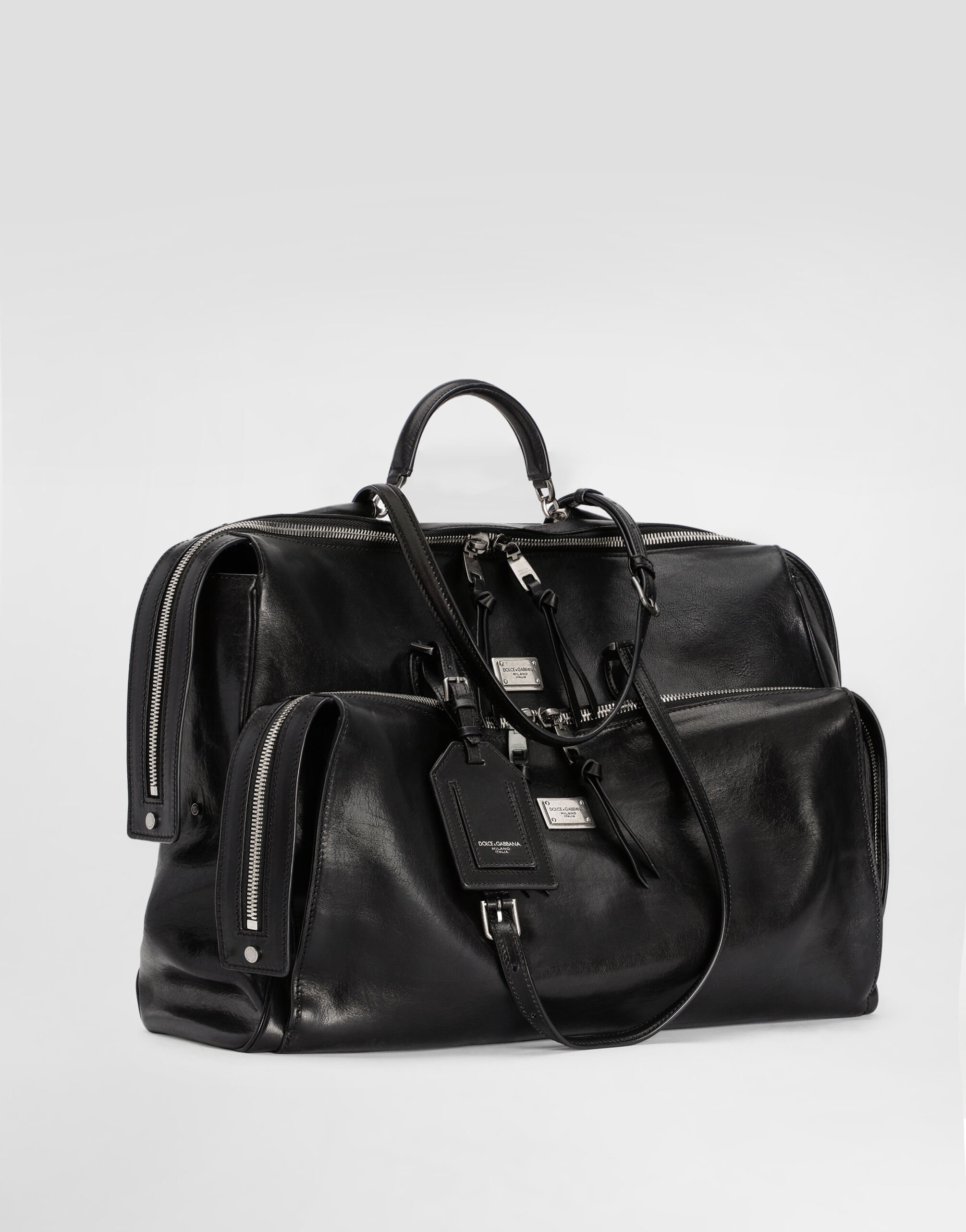 Vittoria calfskin bag in Black for Men | Dolce&Gabbana® US