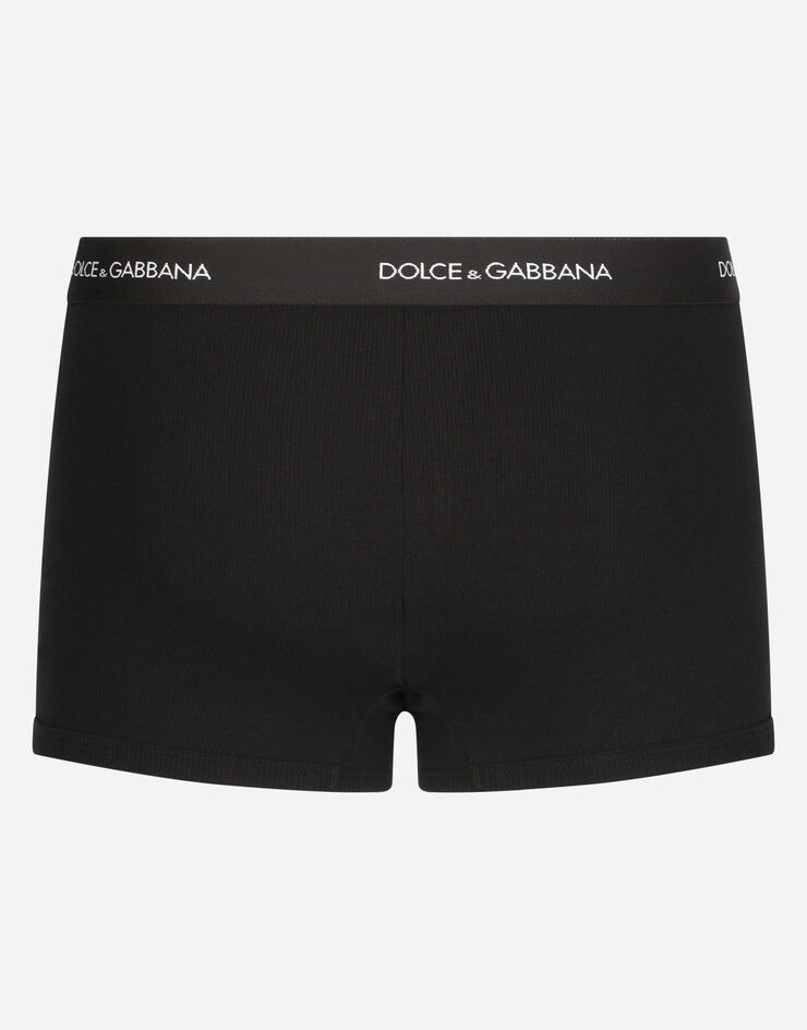Dolce & Gabbana Ribbed cotton boxers Black M4C13JOUAIJ