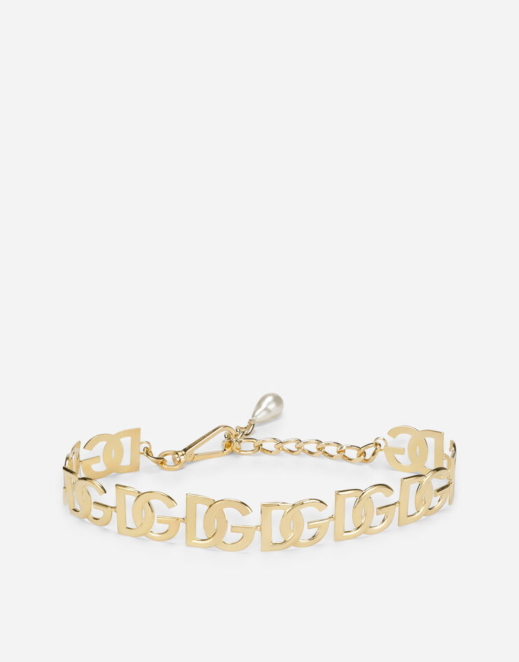 Dolce & Gabbana Cinturón de cadena multilogotipo DG Dorado WLN6P2W1111