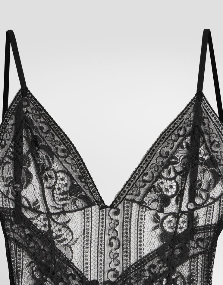 Dolce & Gabbana Chantilly lace slip dress Dolce & Gabbana Chantilly lace slip dress Black F613NTILMDP