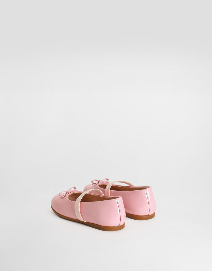 Dolce & Gabbana Patent leather ballet flats Pink D20093A4831