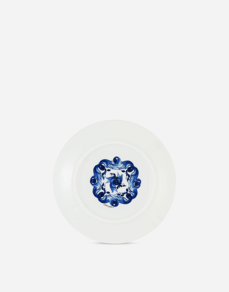 Dolce & Gabbana Set 2 Porcelain Dessert Plates Multicolor TC0S03TCA88