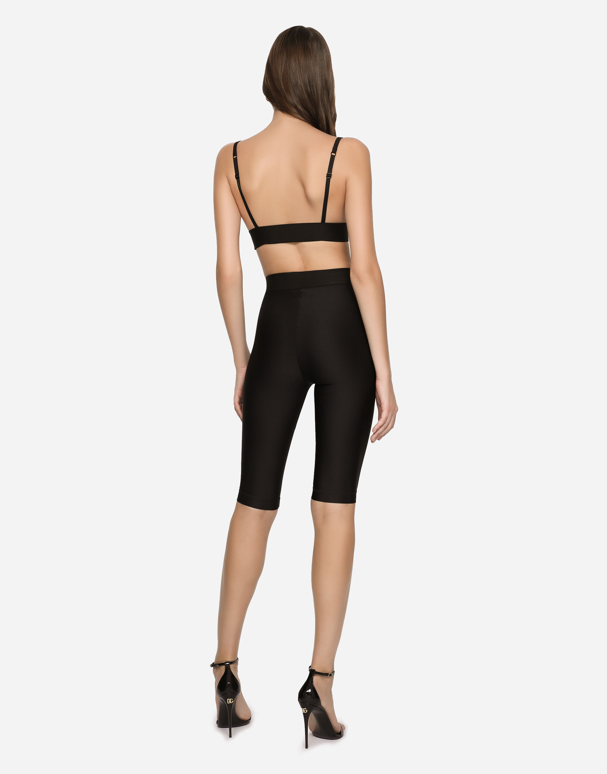 Spandex jersey top in Black for Women | Dolce&Gabbana® US