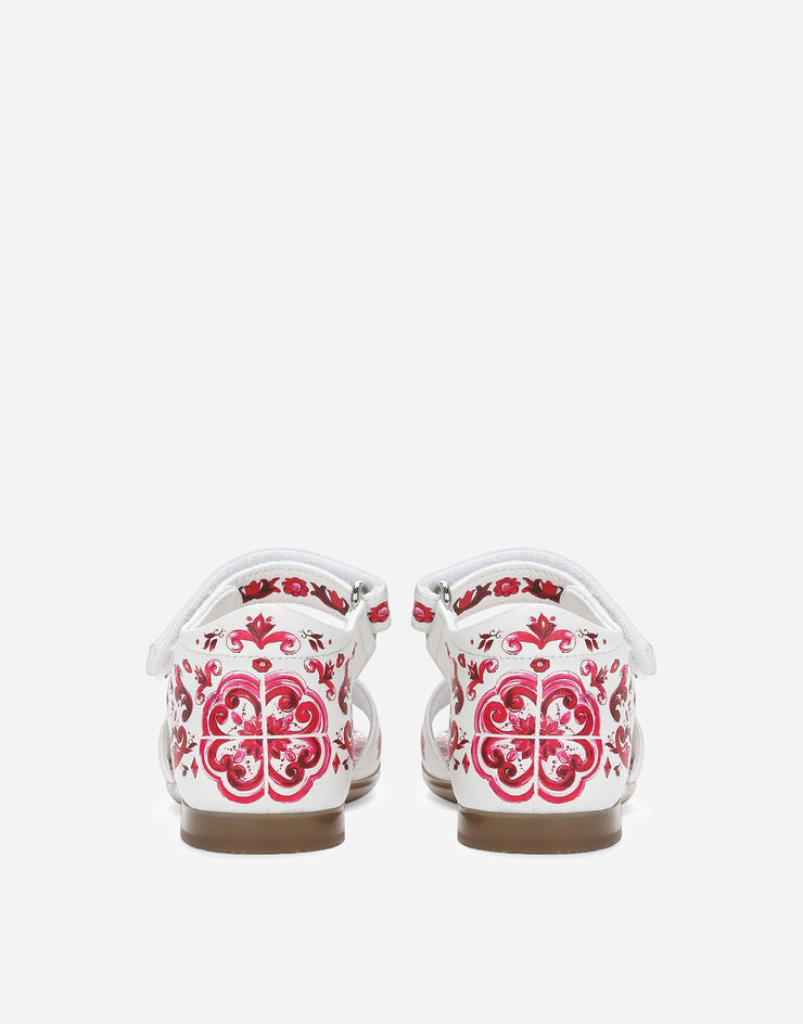 Dolce & Gabbana 印花纳帕羔羊皮凉鞋 多色 D20064AC113
