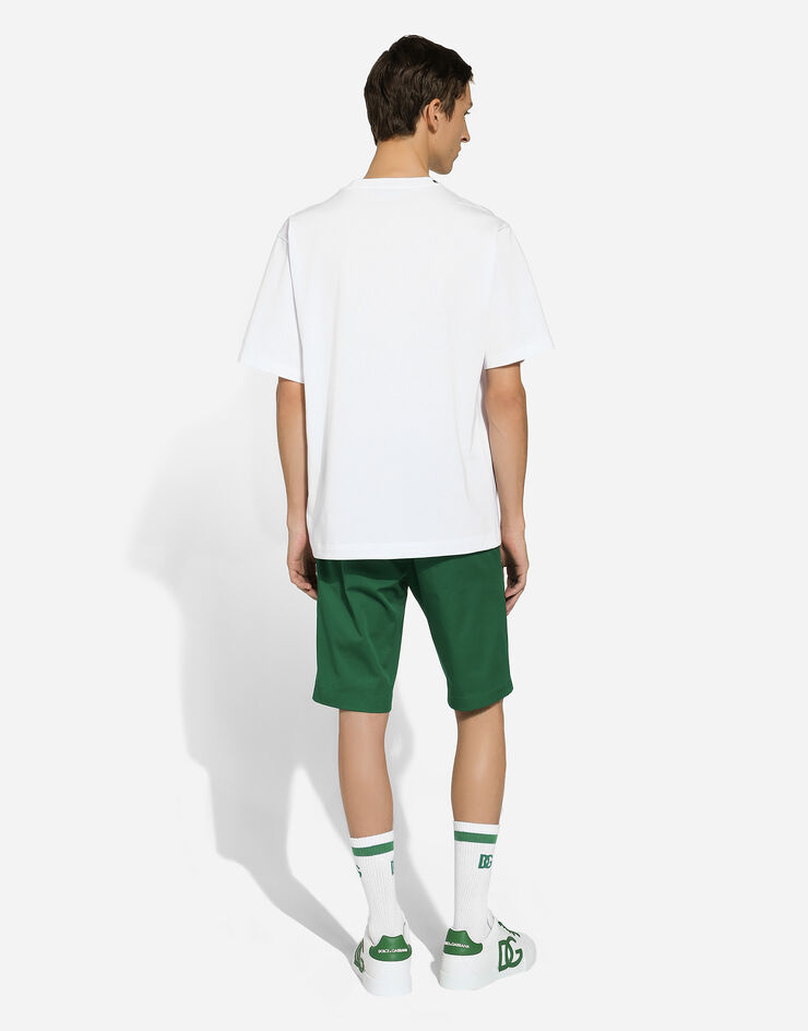 Dolce & Gabbana Cotton drill Bermuda shorts Verde GY6GMTGI388