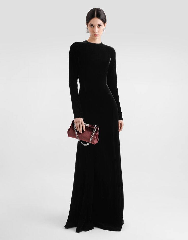Dolce & Gabbana حقيبة كلاتش مارلين نبيذي BB7620A6475