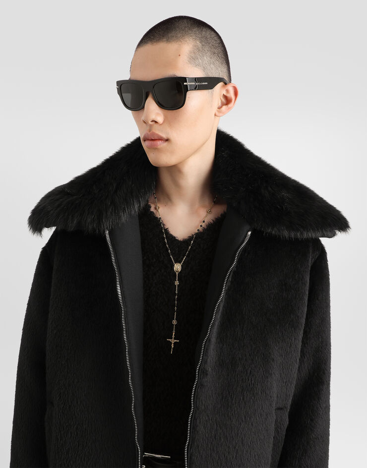 Dolce & Gabbana Alpaca padded jacket Black G054QZHU2BW