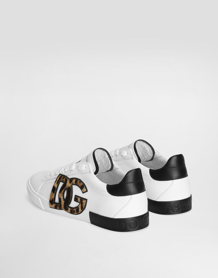 Dolce & Gabbana Sneaker Portofino Vintage aus Kalbsleder Drucken CK2203A6L81