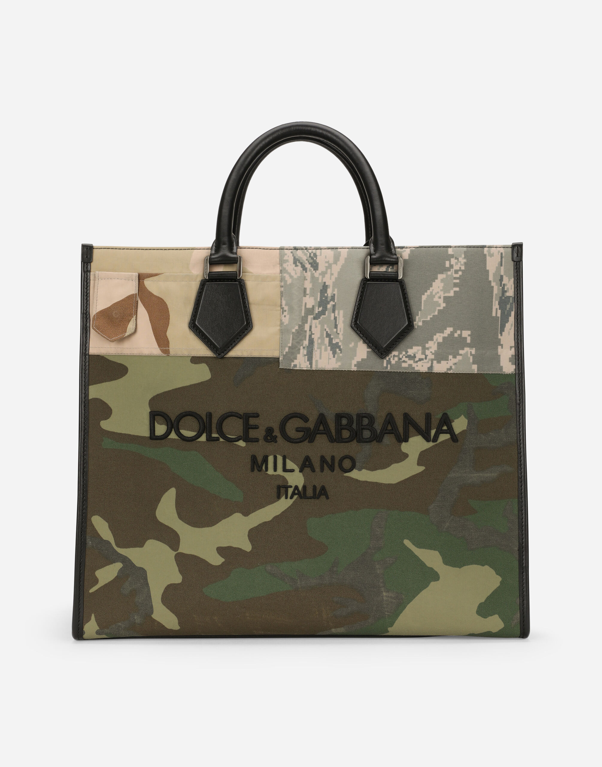 DOLCE&GABBANA カモフラージュ柄 ボストンバッグ『認証カード付き』 マルチカラーのメンズ SHOPPING | Dolce&Gabbana®
