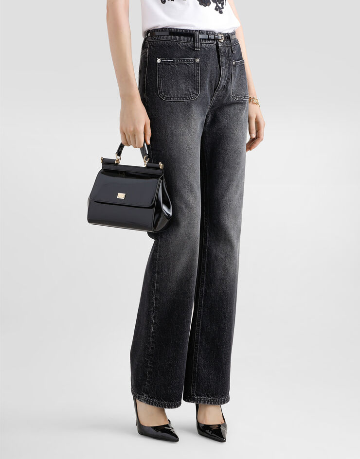 Dolce & Gabbana Vaqueros acampanados de denim Multicolor FTC7ADG8MS8
