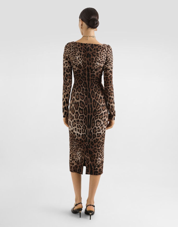 Dolce & Gabbana Leopard-print fitted dress Dolce & Gabbana Leopard-print fitted dress Print F6TYGTFSRKI