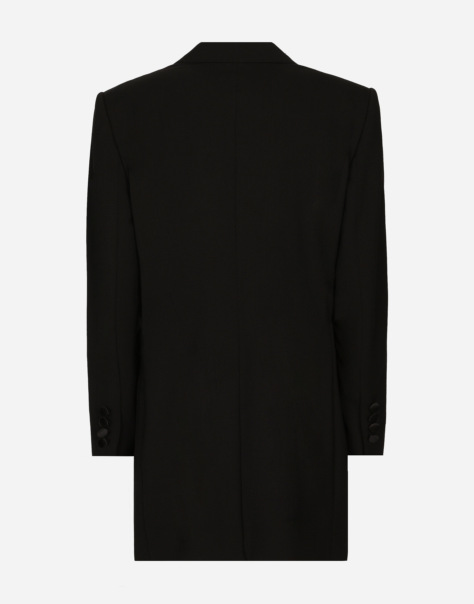 ◆完売前に◆【Dolce&Gabbana】ウール ダブルブレストブレザー ブラックのウィメンズ ダブルブレストブレザー ウールクロス