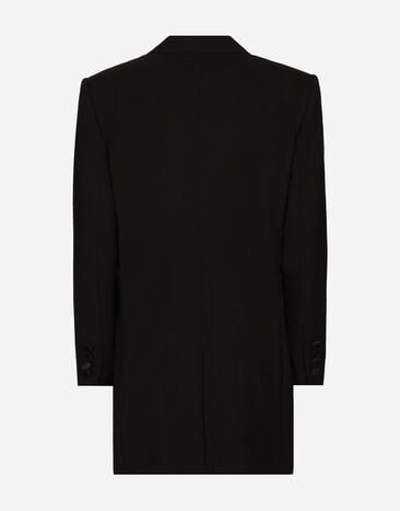 Dolce & Gabbana Double-breasted woolen jacket Black F29VTTFUBE7