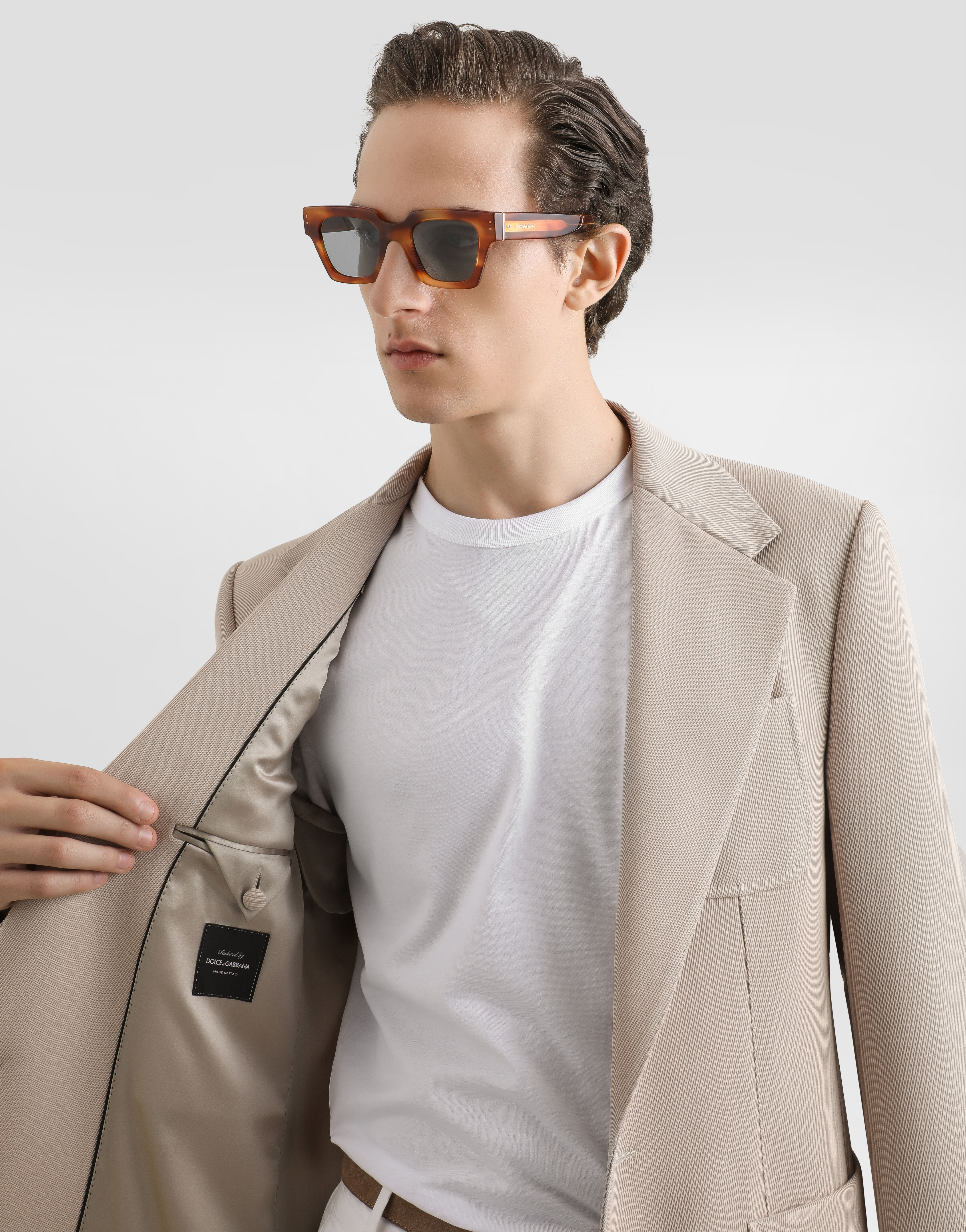 Single-breasted portofino wool jacket - thumbnail 6