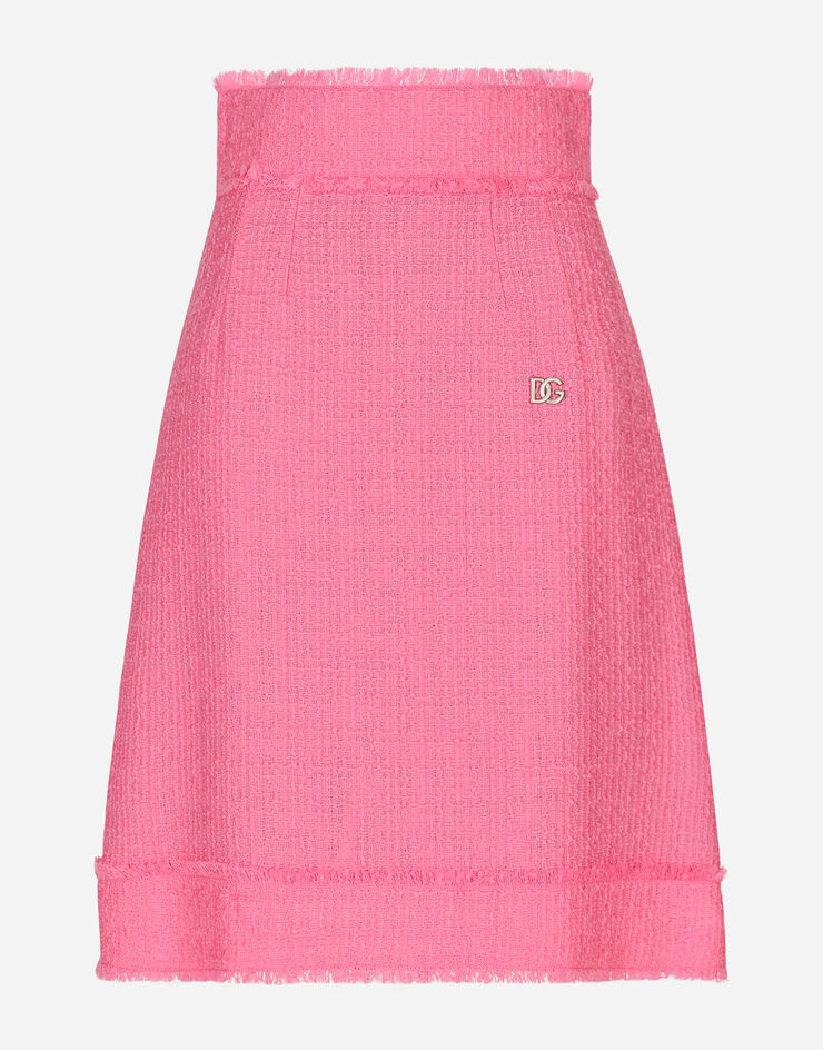 Dolce & Gabbana Falda midi de tweed raschel Rosa F4CKXTFMMHN