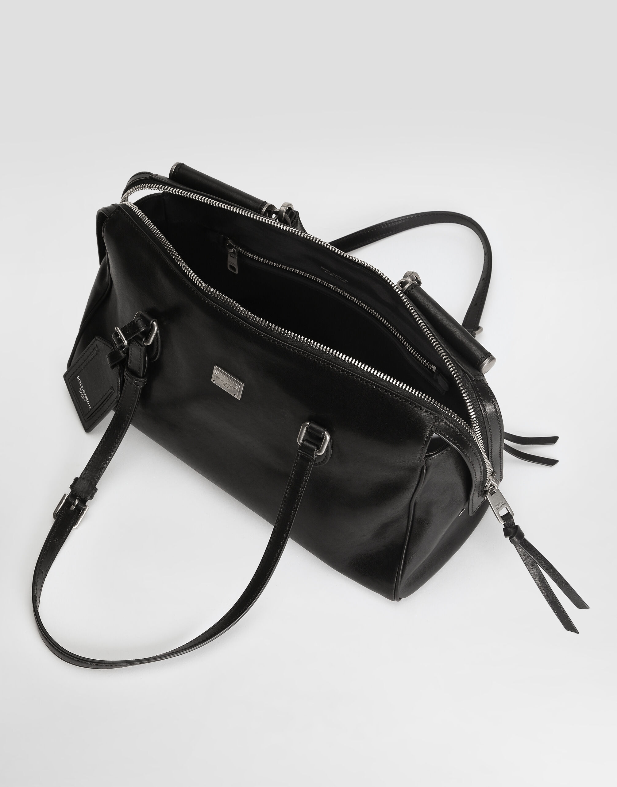 Medium Vittoria calfskin bag in Black for Women | Dolce&Gabbana® US