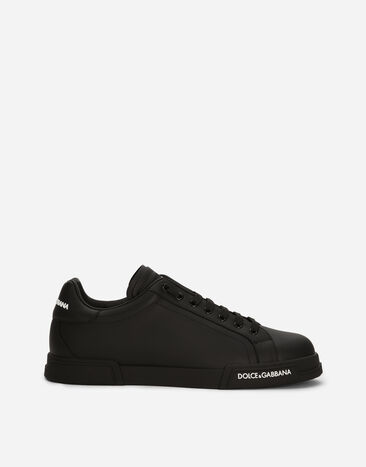 Dolce & Gabbana Calfskin nappa Portofino sneakers Black CS2332AA335