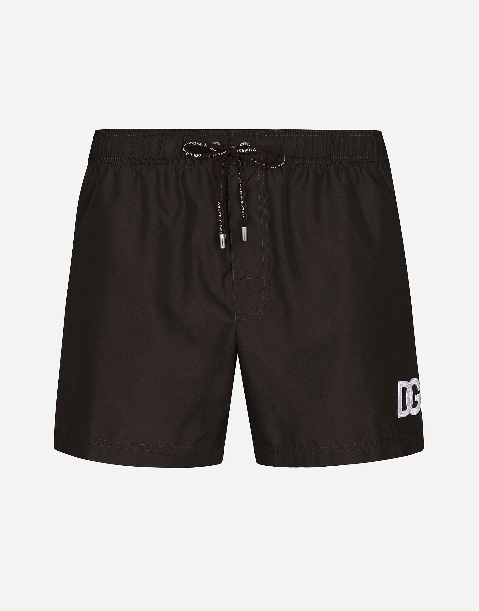 Dolce & Gabbana Boxer de bain court à écusson logo DG Imprimé M4E68TISMF5