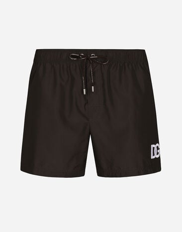Dolce & Gabbana Короткие пляжные боксеры с нашивкой логотипа DG принт M4E68TISMF5