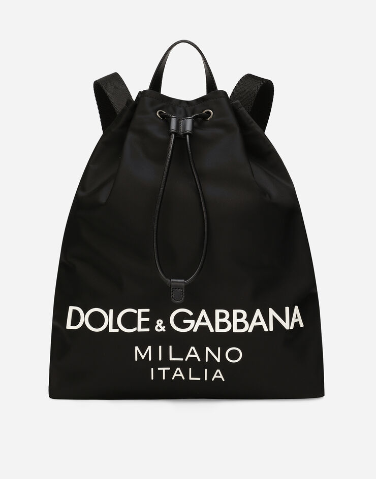 Dolce & Gabbana حقيبة ظهر نايلون أسود BM2336AG182