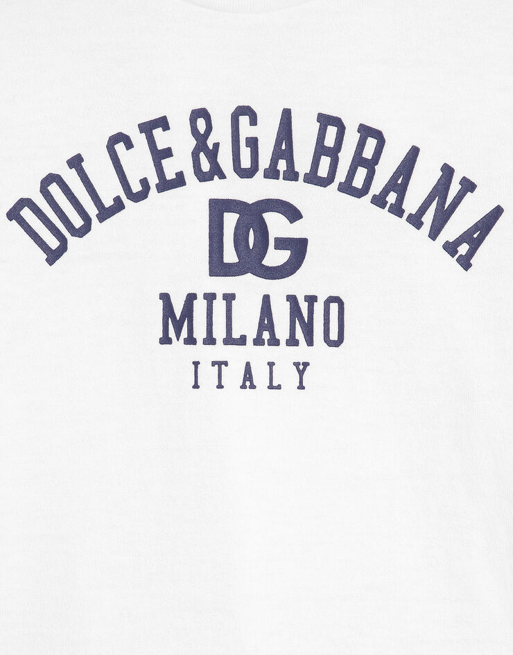 Dolce & Gabbana Jersey T-shirt with logo print Multicolor L1JTEVG7G3V