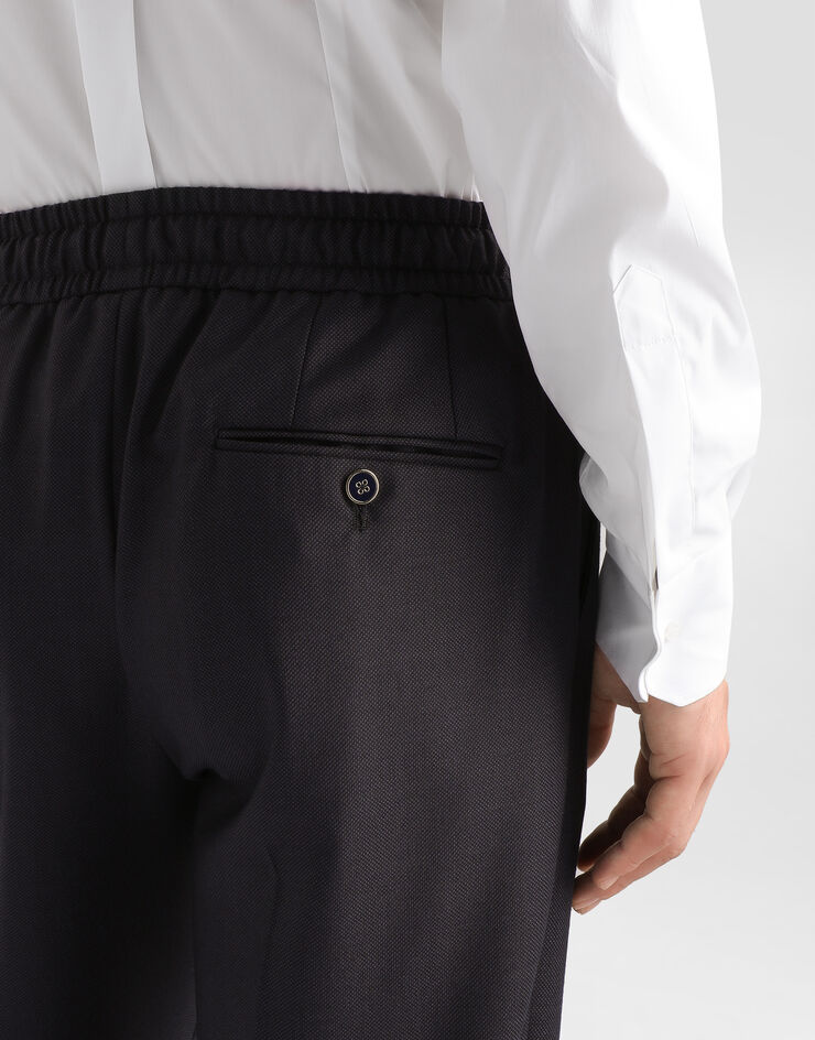 Dolce & Gabbana Bird's eye wool jogging trousers Multicolor GV4LHTFM2HO