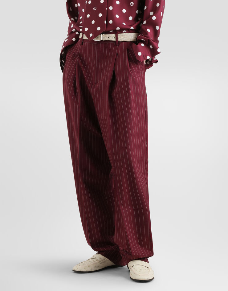 Dolce & Gabbana Double-breasted Martini suit in pinstriped wool Dolce & Gabbana Double-breasted Martini suit in pinstriped wool Multicolor GK064TFRBC0