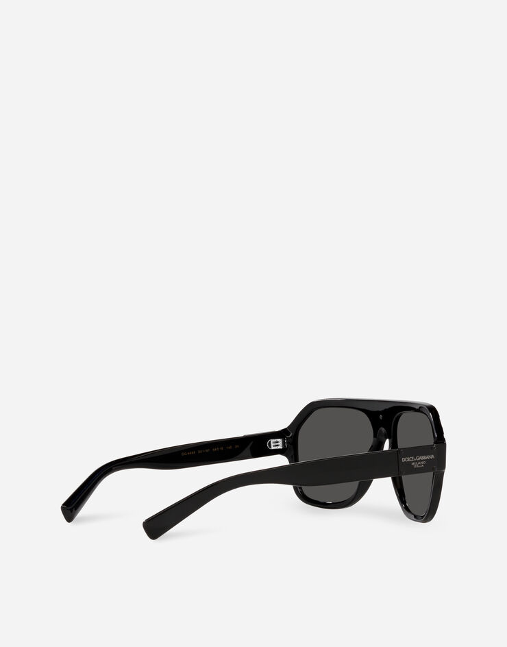 Dolce & Gabbana DG Plaque Sunglasses Black VG443DVP187